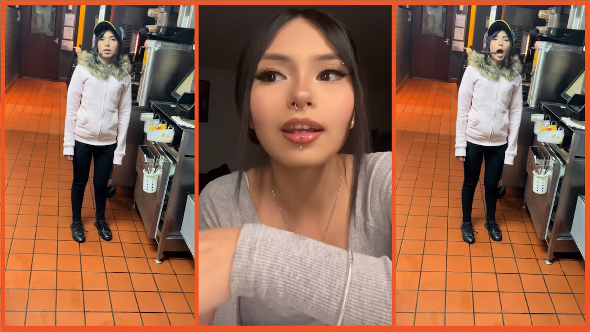 McDonald's employee on TikTok