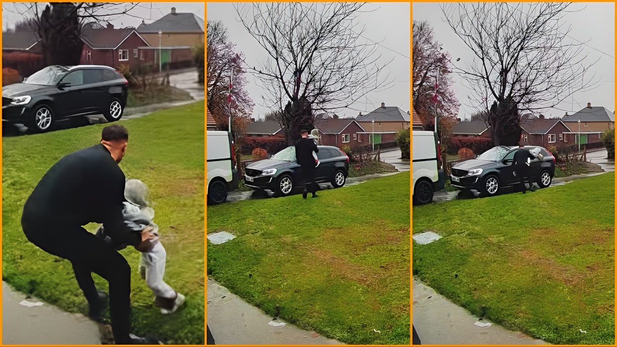 Dad saving 2yo son with reflexes TikTok video