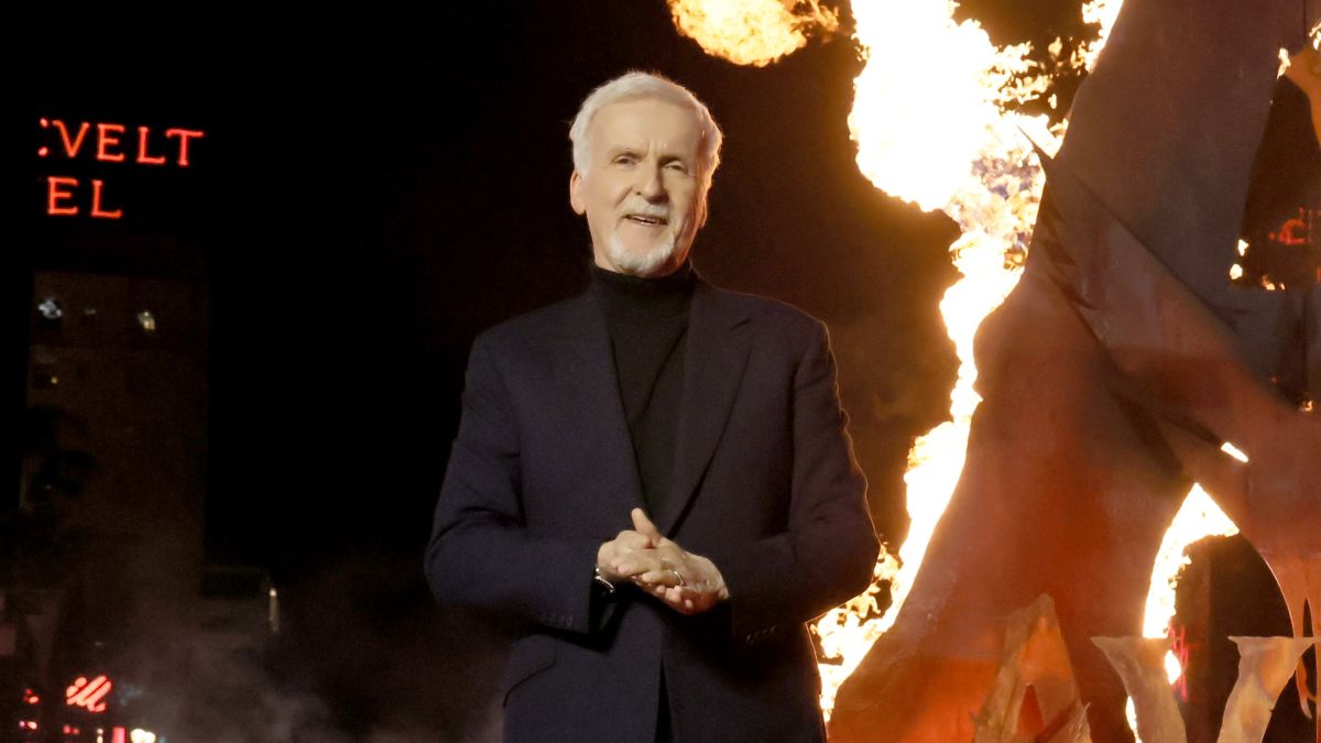 James Cameron attends the world premiere of 20th Century Studios "Avatar: Fire and Ash" at The Dolby Theatre in Hollywood, California on December 01, 2025. (Photo by Rodin Eckenroth/Getty Images for 20th Century Studios)