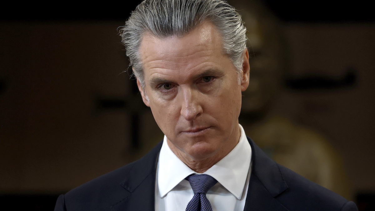 SAN FRANCISCO, CALIFORNIA - JANUARY 16: California Gov. Gavin Newsom looks on during a press conference at Friendship House Association of American Indians on January 16, 2026 in San Francisco, California. California Gov. Gavin Newsom joined San Francisco Mayor Daniel Lurie to announce new funding for homelessness and mental health efforts in the city of San Francisco. The governor announced more than $420 million in new state funding for San Francisco, Los Angeles, and San Diego as part of the state's HHAP 6 funding, which goes toward helping local programs end homelessness through interim or permanent housing and supportive services.