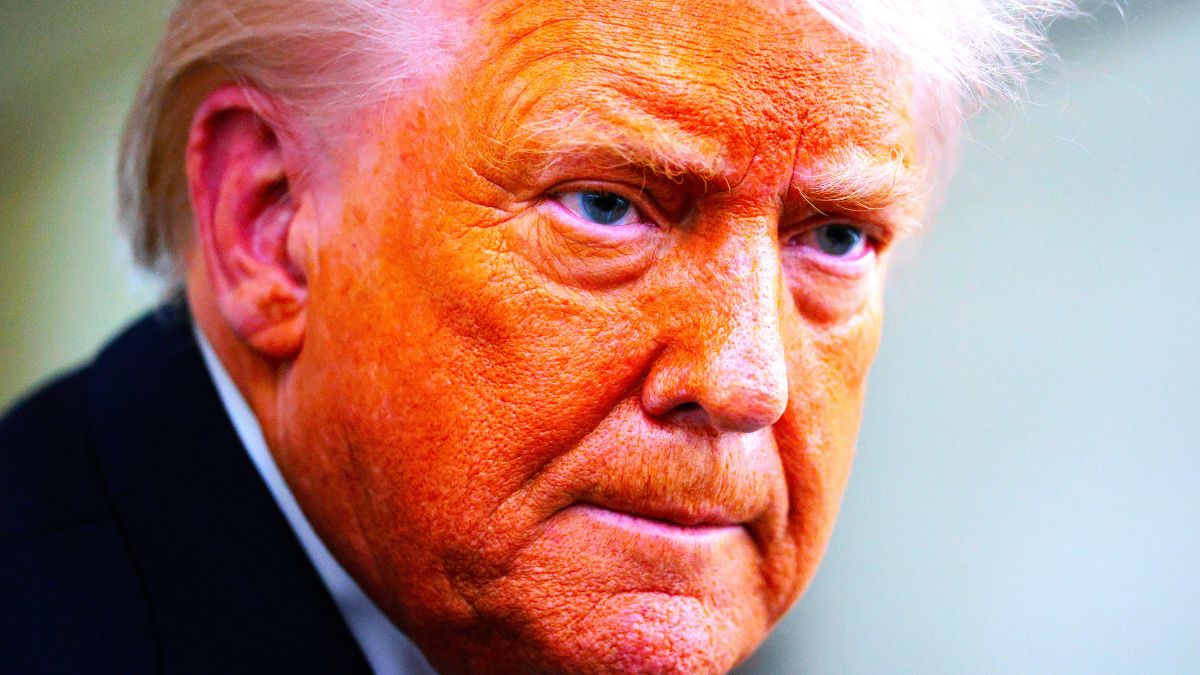 U.S. President Donald Trump speaks to reporters on board Air Force One while flying in between Ireland and Washington as he returns from the World Economic Forum on January 22, 2026. Following a meeting with NATO Secretary General Mark Rutte, Trump announced a deal with European leaders on the semi-autonomous Danish territory of Greenland during the annual meeting of political and business leaders in Davos. (Photo by Chip Somodevilla/Getty Images)