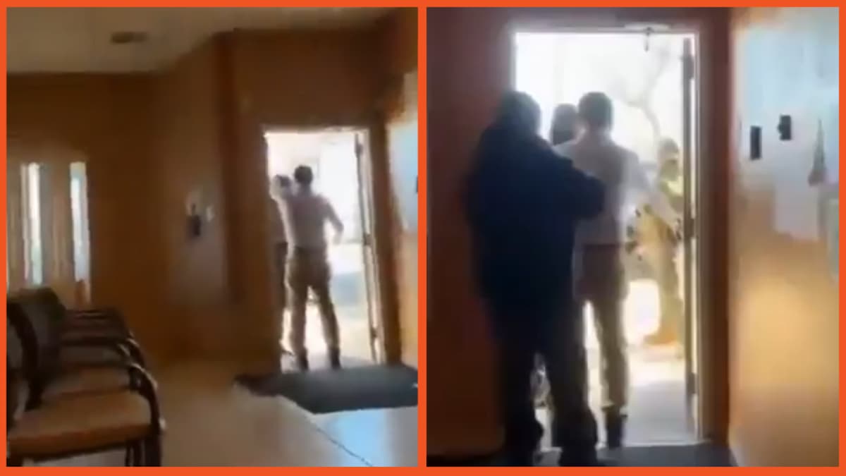 ICE outside Ecuadorian Consulate