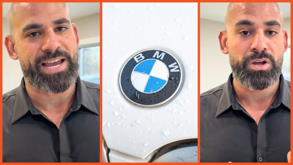 George Saliba via TikTok, BMW logo, Getty Images, Smith Collection, Gado