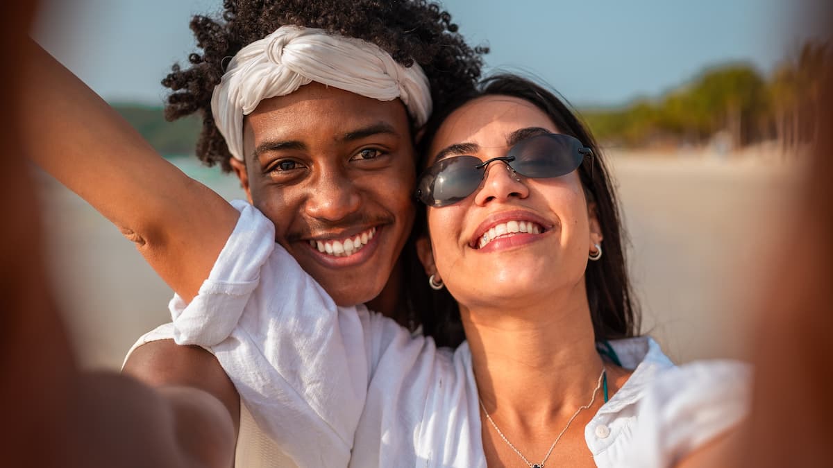 Couple selfie