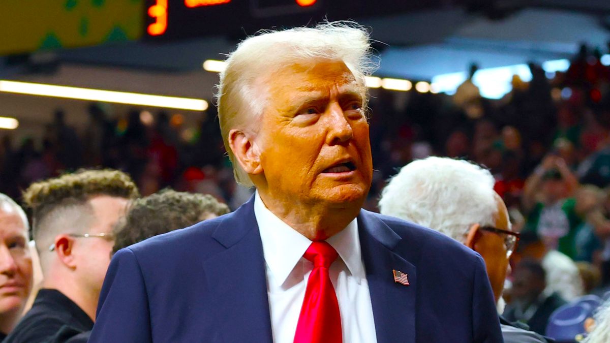 U.S. President Donald Trump attends the Super Bowl LIX Pregame at Caesars Superdome on February 09, 2025 in New Orleans, Louisiana. (Photo by Kevin Mazur/Getty Images for Roc Nation)