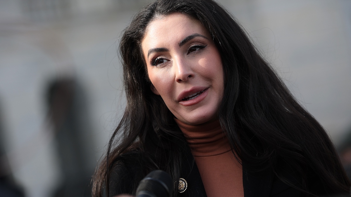 WASHINGTON, DC - FEBRUARY 03: Rep. Anna Paulina Luna (R-FL) speaks to reporters as she leaves the U.S. Capitol on February 3, 2026 in Washington, DC. The House passed legislation today that ends the partial government shutdown while lawmakers negotiate over Immigration and Customs Enforcement policy and funding for the Department of Homeland Security.