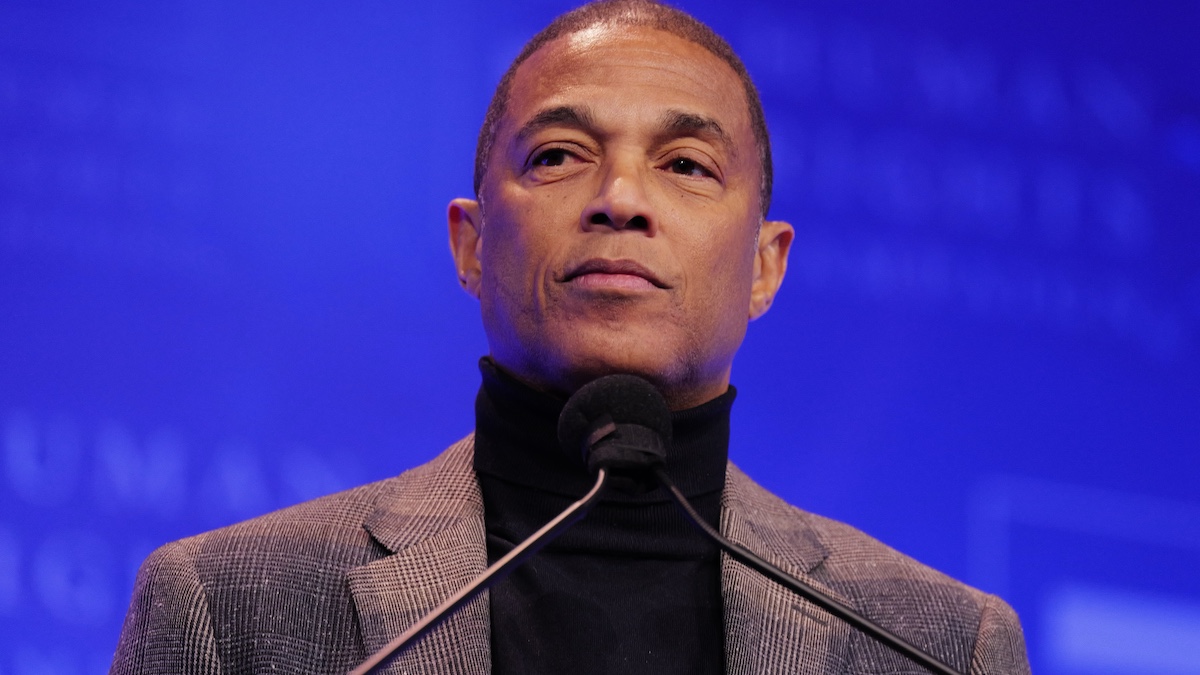 NEW YORK, NEW YORK - FEBRUARY 07: Don Lemon speaks onstage during the Human Rights Campaign 2026 Greater New York Dinner at Marriott Marquis Times Square on February 07, 2026 in New York City.