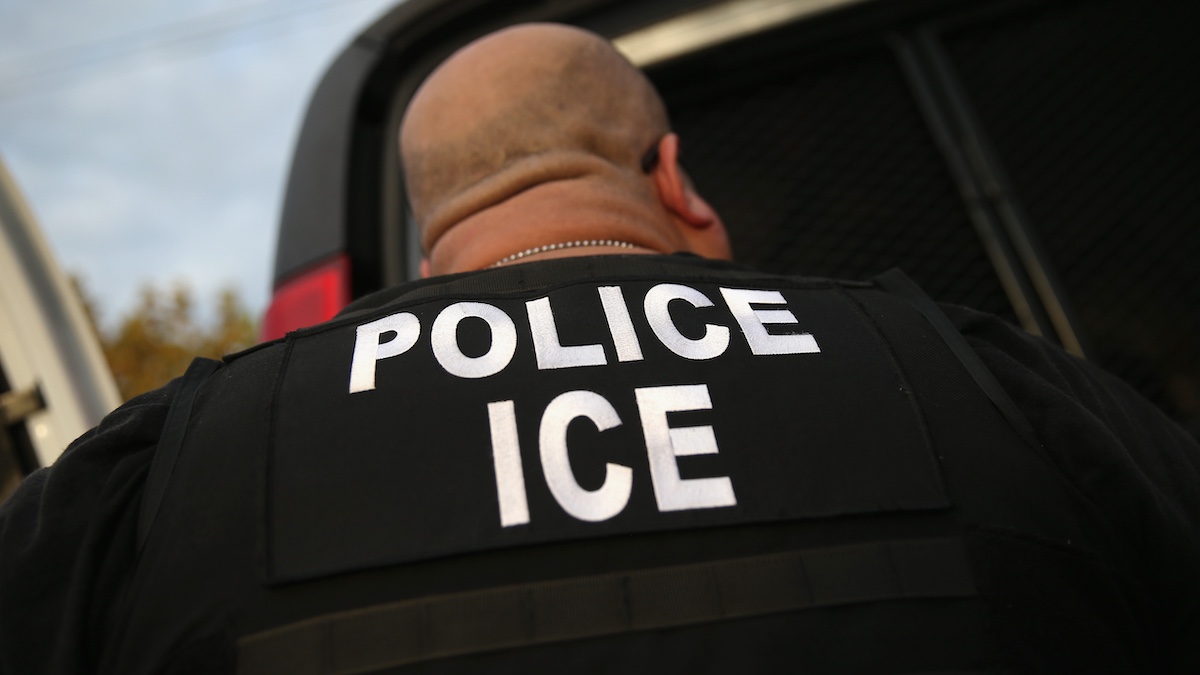 ICE agents detain suspect
