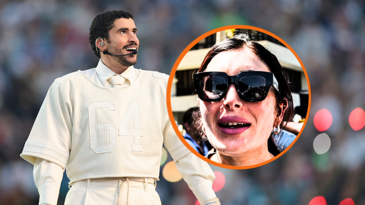 Laura Loomer, a right wing pundit and supporter of former U.S. President Donald Trump gathers outside the Wilkie D. Ferguson Jr. United States Federal Courthouse where former President Donald Trump is scheduled to be arraigned later in the day on June 13, 2023 in Miami, Florida. Trump is scheduled to appear in federal court for his arraignment on charges including possession of national security documents after leaving office, obstruction, and making false statements. (Photo by Stephanie Keith/Getty Images) / Bad Bunny performs during halftime of Super Bowl LX between the New England Patriots and the Seattle Seahawks at Levi's Stadium on February 08, 2026 in Santa Clara, California. (Photo by Kathryn Riley/Getty Images)