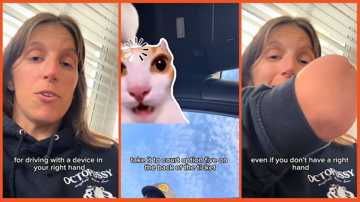 slightlyoff.balance showing her arm on TikTok