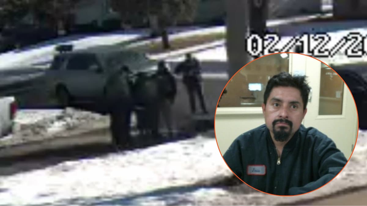 Jesus Flores being arrested security footage