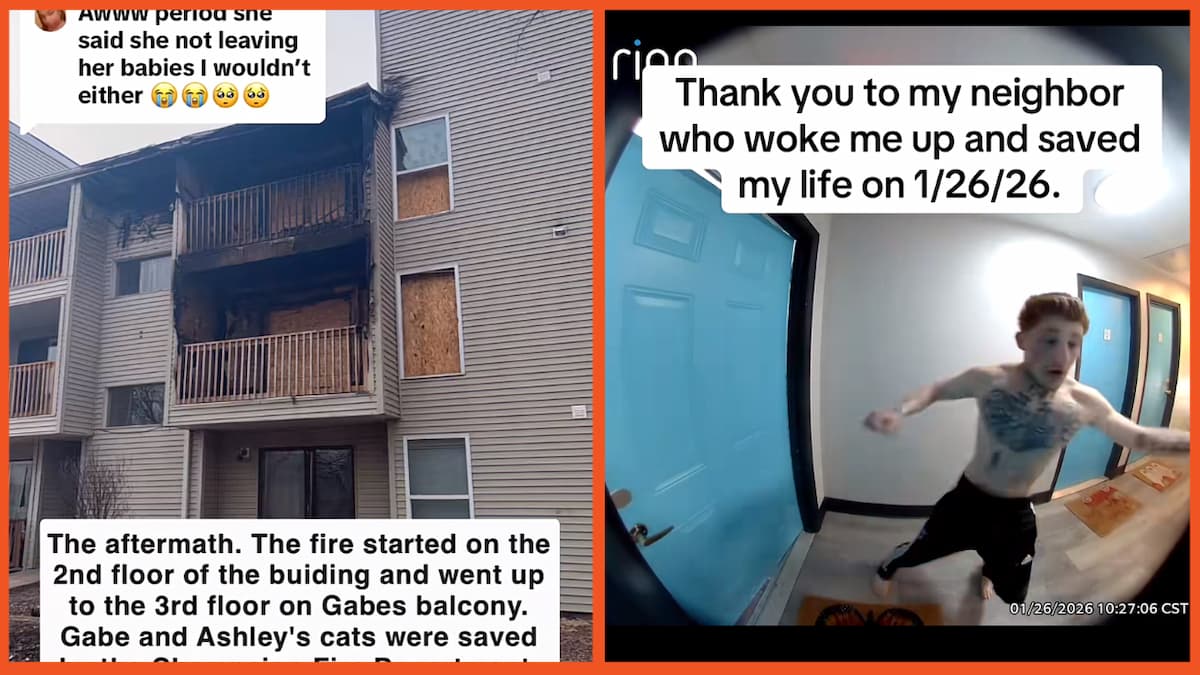 Doorcam footage from Cici on TikTok