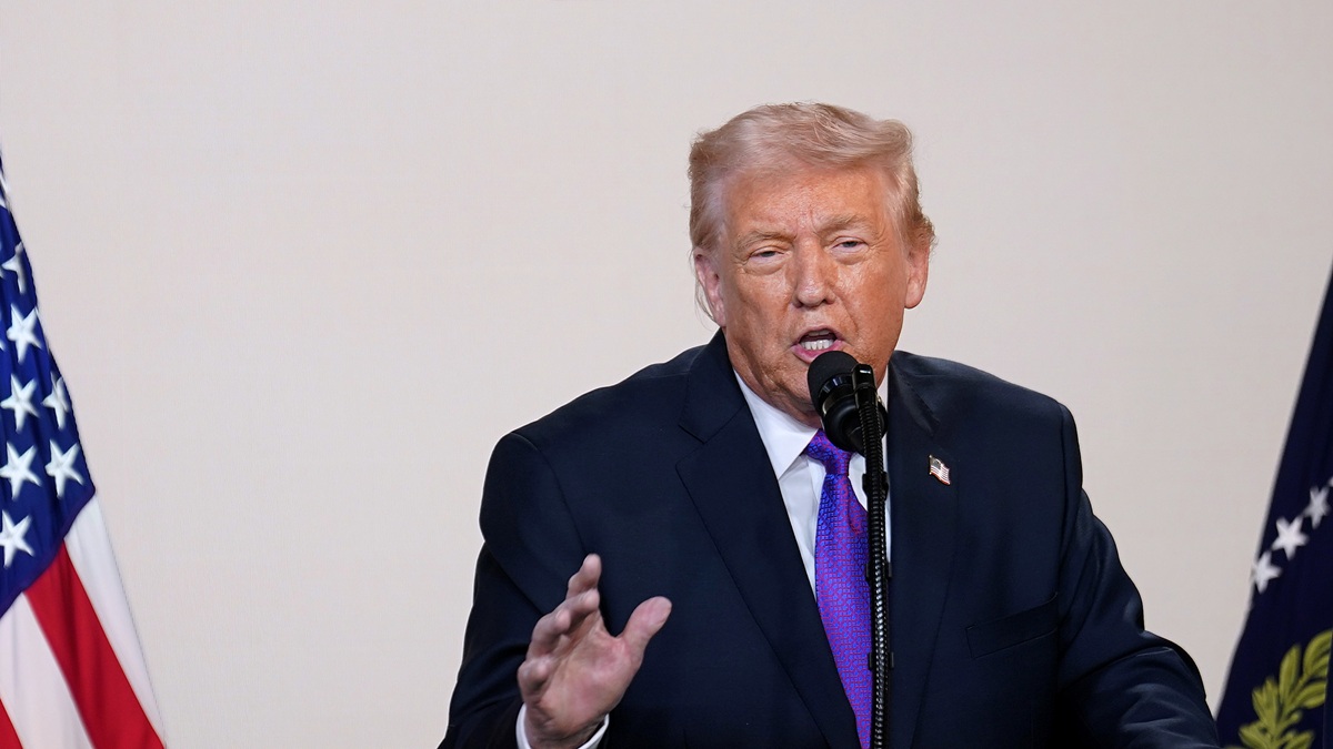 WASHINGTON, DC - FEBRUARY 5: U.S. President Donald Trump speaks during an event on drug pricing in the South Court Auditorium on the White House campus on February 5, 2026 in Washington, DC. The president announced the launch of TrumpRx, which the White House said would help lower prescription drug prices. (Photo by Nathan Howard/Getty Images)