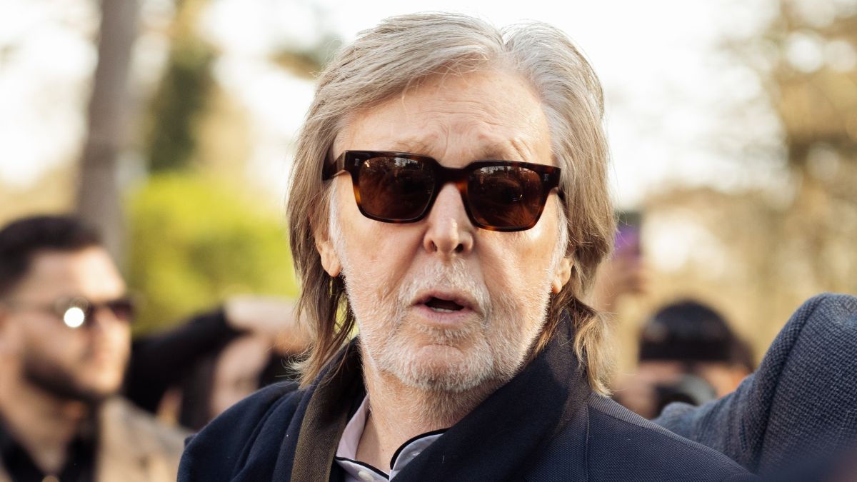 Paul McCartney attends the Stella McCartney show during Day Three of Paris Fashion Week - Womenswear Fall/Winter 2026/2027 on March 04, 2026 in Paris, France. (Photo by Raimonda Kulikauskiene/Getty Images)