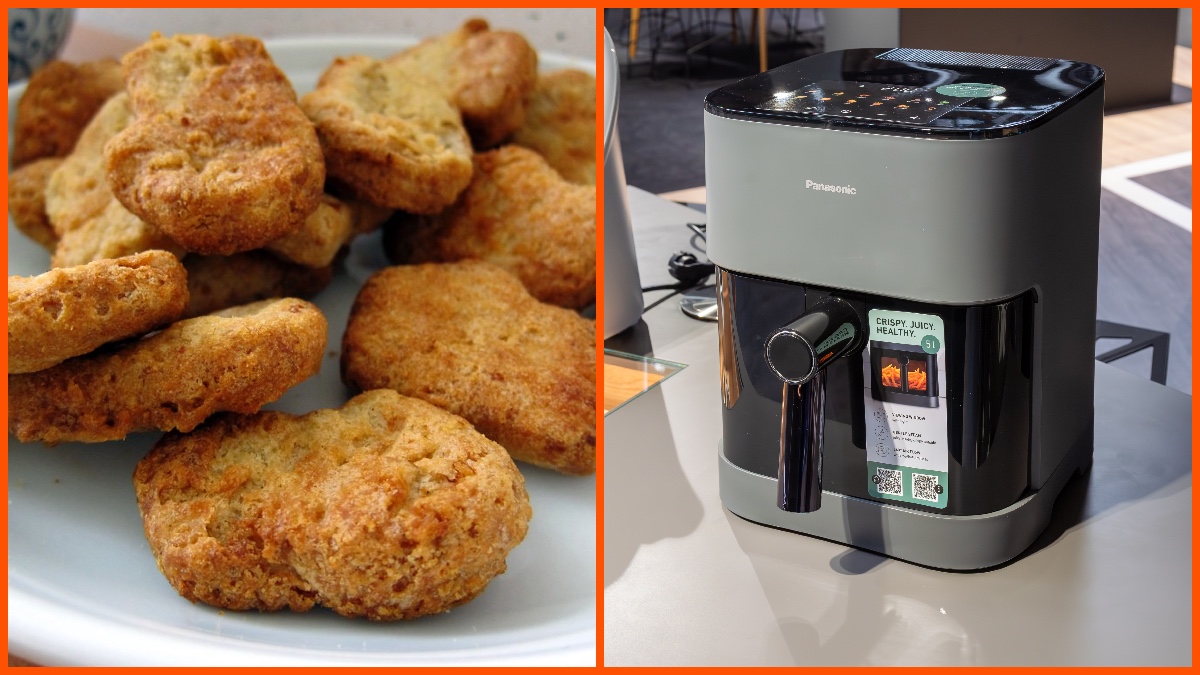 Airfryer_Chicken Dinner Image by Matti Blume, CC BY-SA. Via Wikimedia Commons, raramaurina, CC BY 2.0.