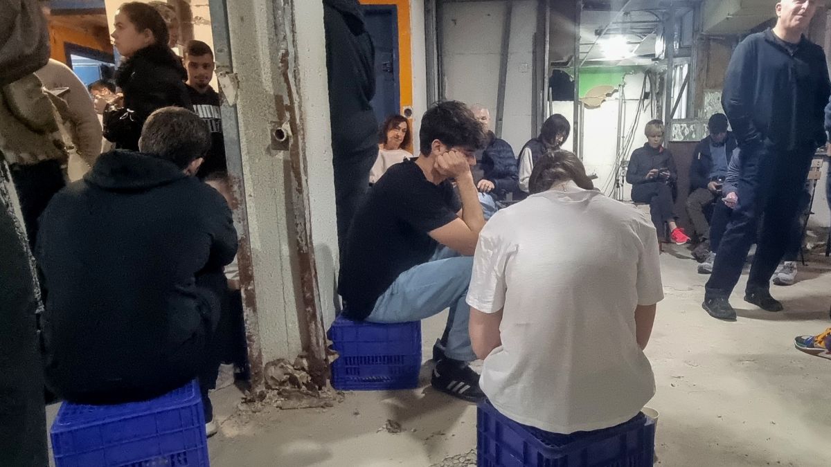 Israeli civilians take cover in an underground bomb shelter in the basement of a shopping center on March 9, 2026 during an Iranian missile attack on Tel Aviv, Israel. Iran has continued firing waves of drones and missiles at Israel after the United States and Israel launched a joint attack on Iran early on February 28th. (Photo by David Silverman/Getty Images)