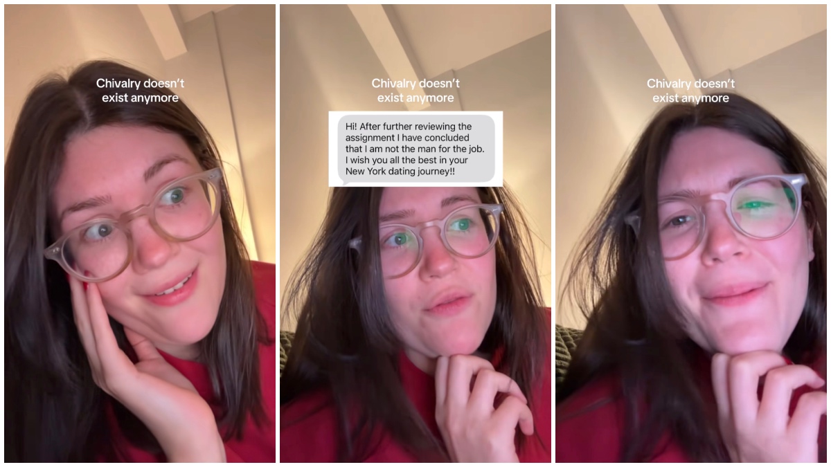 NYC food blogger agrees to meet a Hinge match for coffee, but asks him to choose the place. The man responded with a ChatGPT-style rejection text.