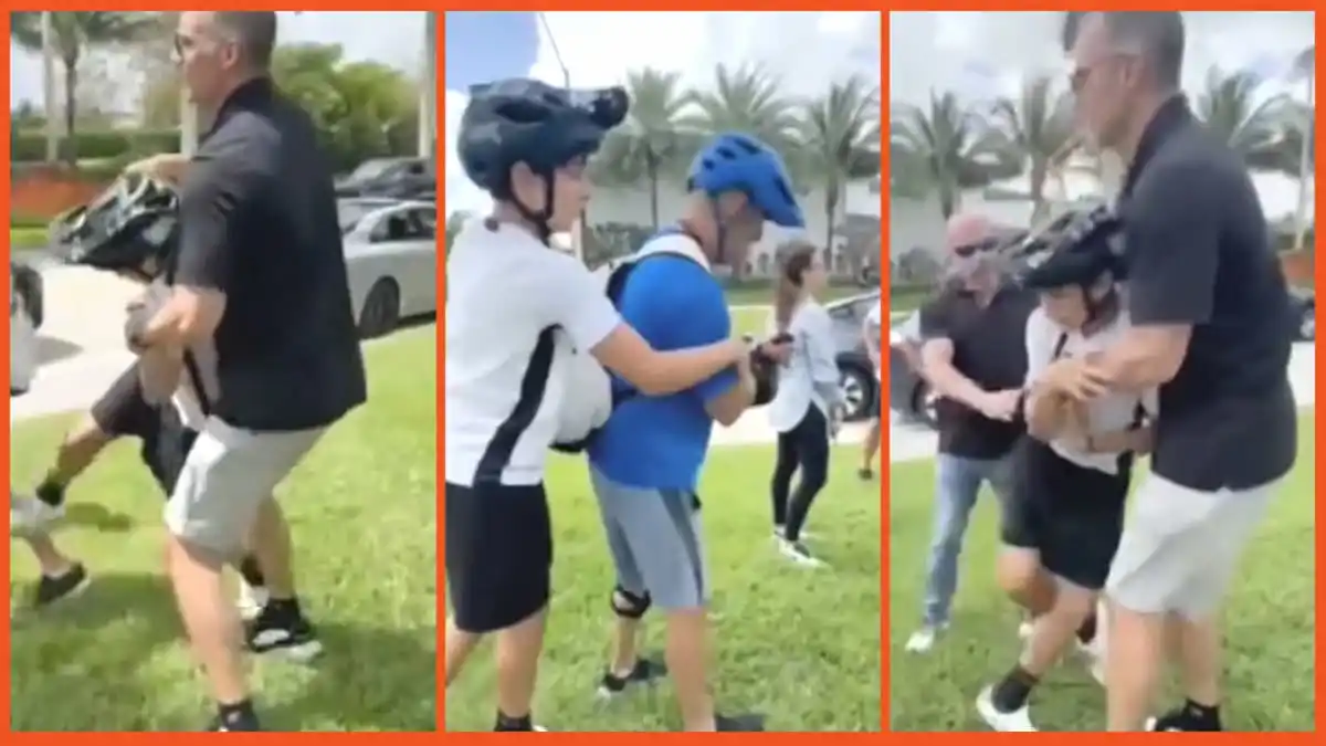 Fully grown man faces karma after confronting boy just for doing wheelies on his bike