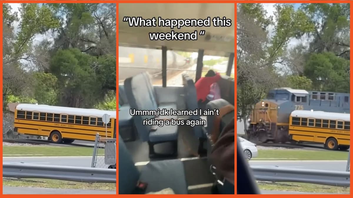 School bus in Florida allegedly driven by Yvonne Hampton