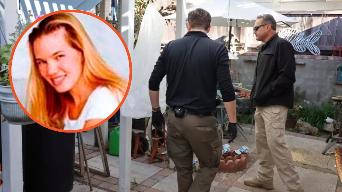 The San Luis Obispo County Sheriff’s Office investigating Flores' home, Kristin Smart tope right