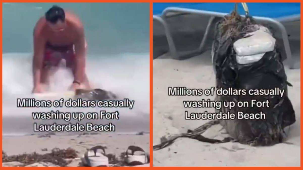 Man finds bag of money at Fort Lauderdale Beach