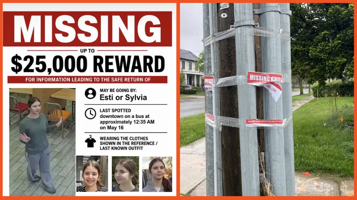 Esther missing poster.