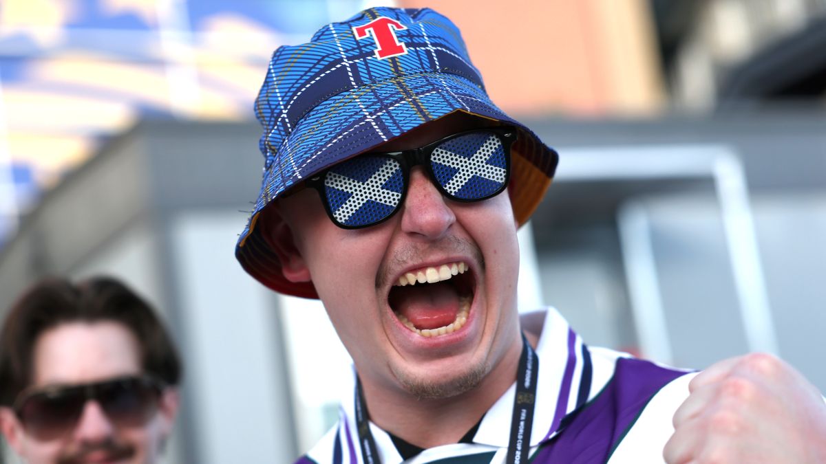 Scotland fans arrive before the FIFA World Cup 2026 Group C match between Haiti and Scotland at Boston Stadium on June 13, 2026 in Foxborough, Massachusetts. (Photo by Maddie Meyer - FIFA/FIFA via Getty Images)