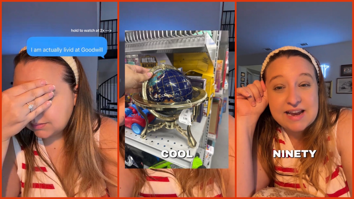 Florida woman gets livid at Goodwill after they refused to give her the color tag discount on a $5 book and up-charge a $6 globe to $100: ‘I have a photo with the tag on it’