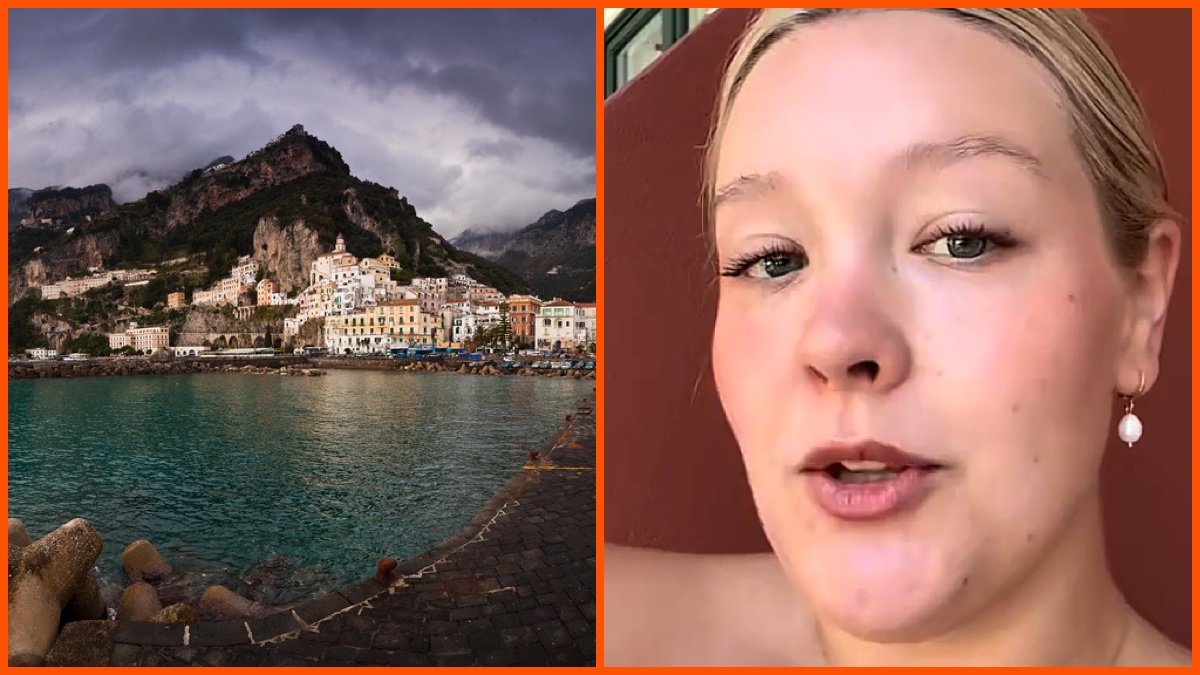 Amalfi Coast, Image by Benson Kua, CC BY-SA 2.0., Erica Wal (@erica_wall) via TikTok