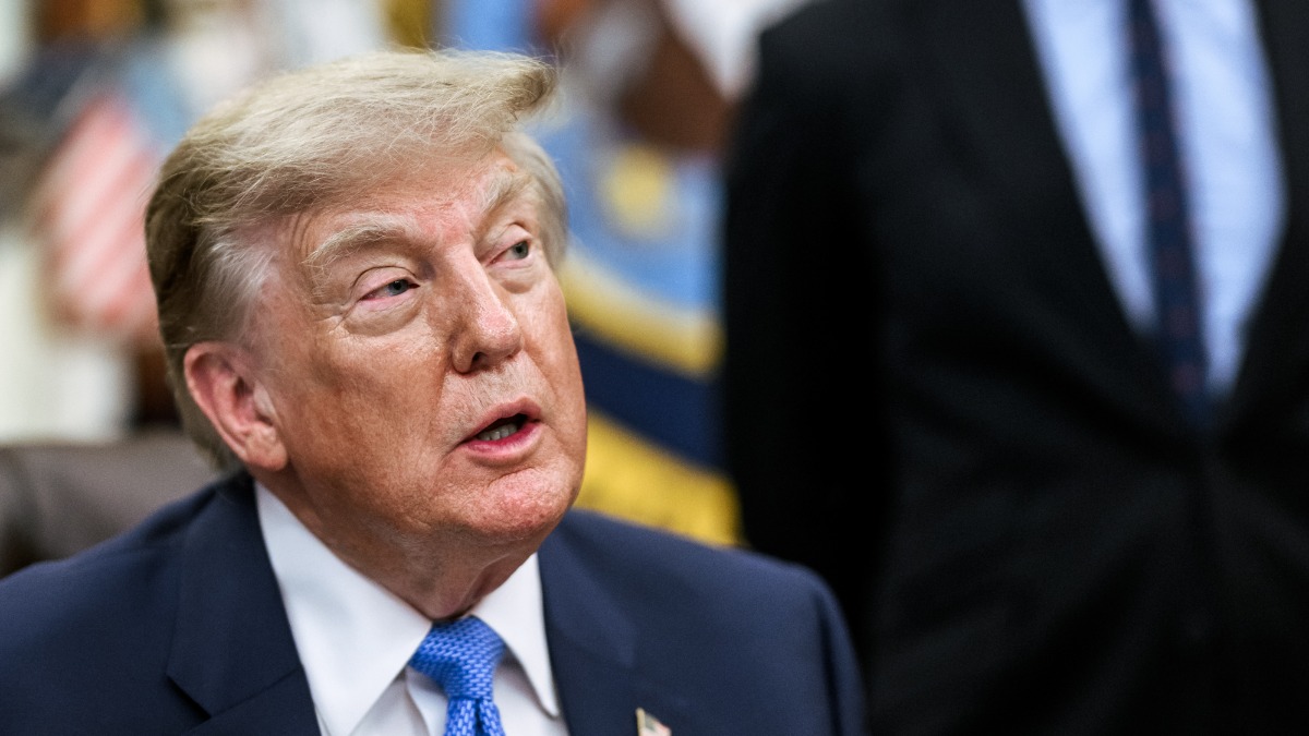 Donald Trump in the Oval Office in August 2026