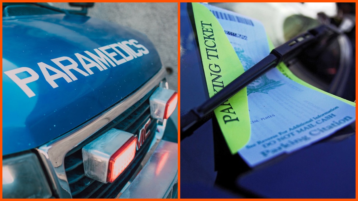 Parking ticket, paramedics, Image by Charleston's TheDigitel, CC BY 2.0., Image by RDNE Stock project on Pexels.