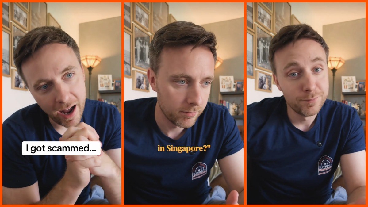 Tom explaining how he got scammed
