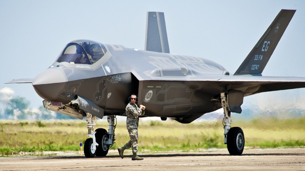 An F-35A Lightning of the 33rd Fighter Wing based at Eglin AFB