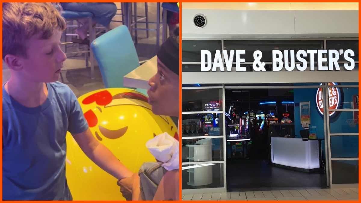 Dave & Buster's Image by Ser Amantio di Nicolao, CC BY-SA 3.0. Via Wikimedia Commons, Jessquarter0142 (@Jessquarter0142) via TikTok