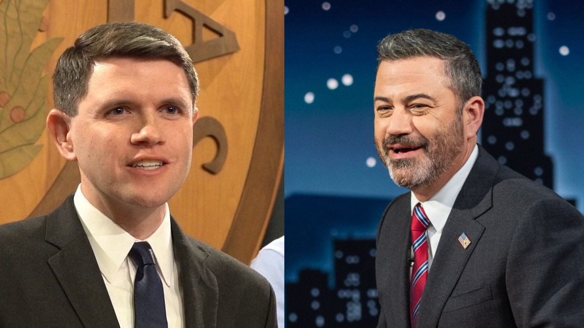 Jimmy Kimmel and James Talarico
