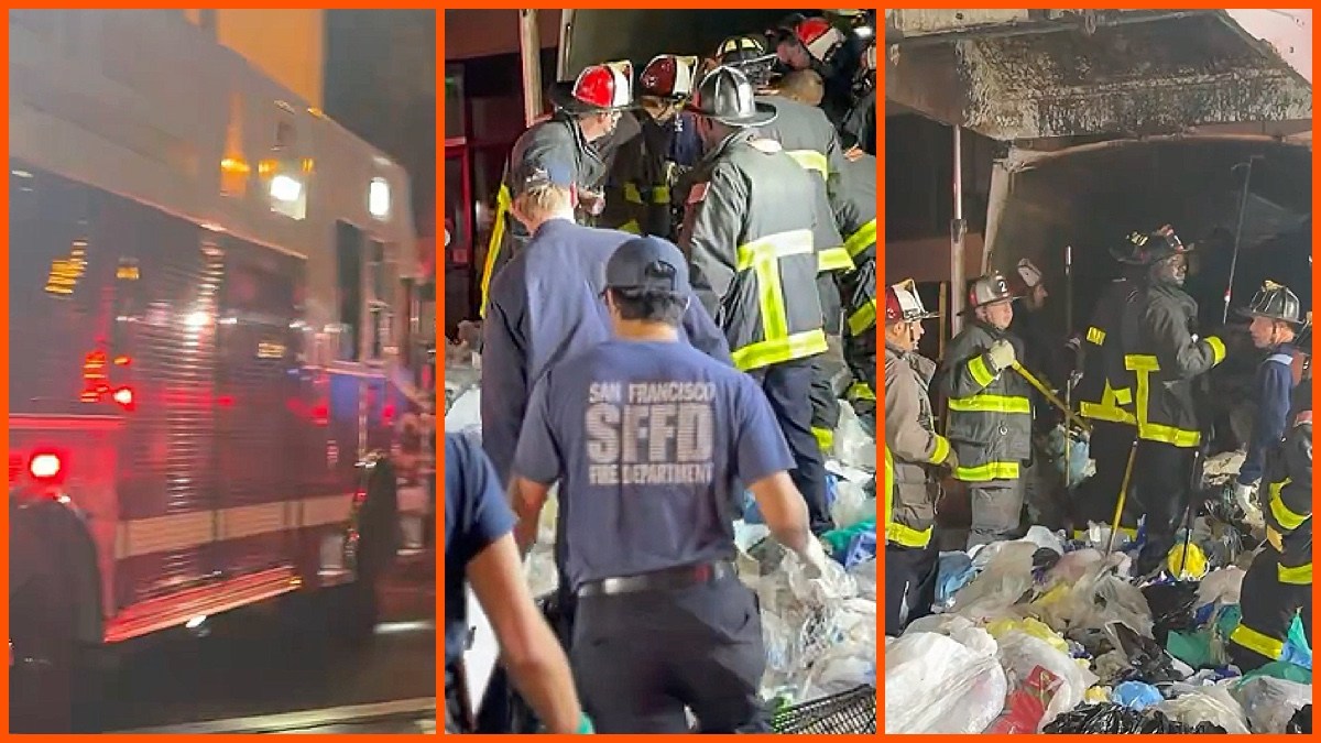 San Francisco Garbage Truck Rescue via San Francisco Fire Department, X