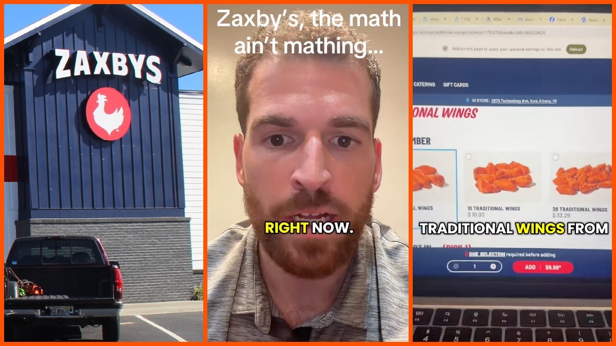 Zaxby's, Alex (@igobuyalex), Image by Mjrmtg, CC0. Via Wikimedia Commons, TikTok