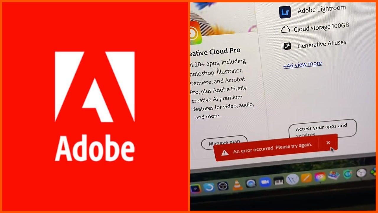 ‘Well that's illegal': Man trying to change his Adobe plan repeatedly met with an ‘error' message that only seems to pop up when he tries to cancel